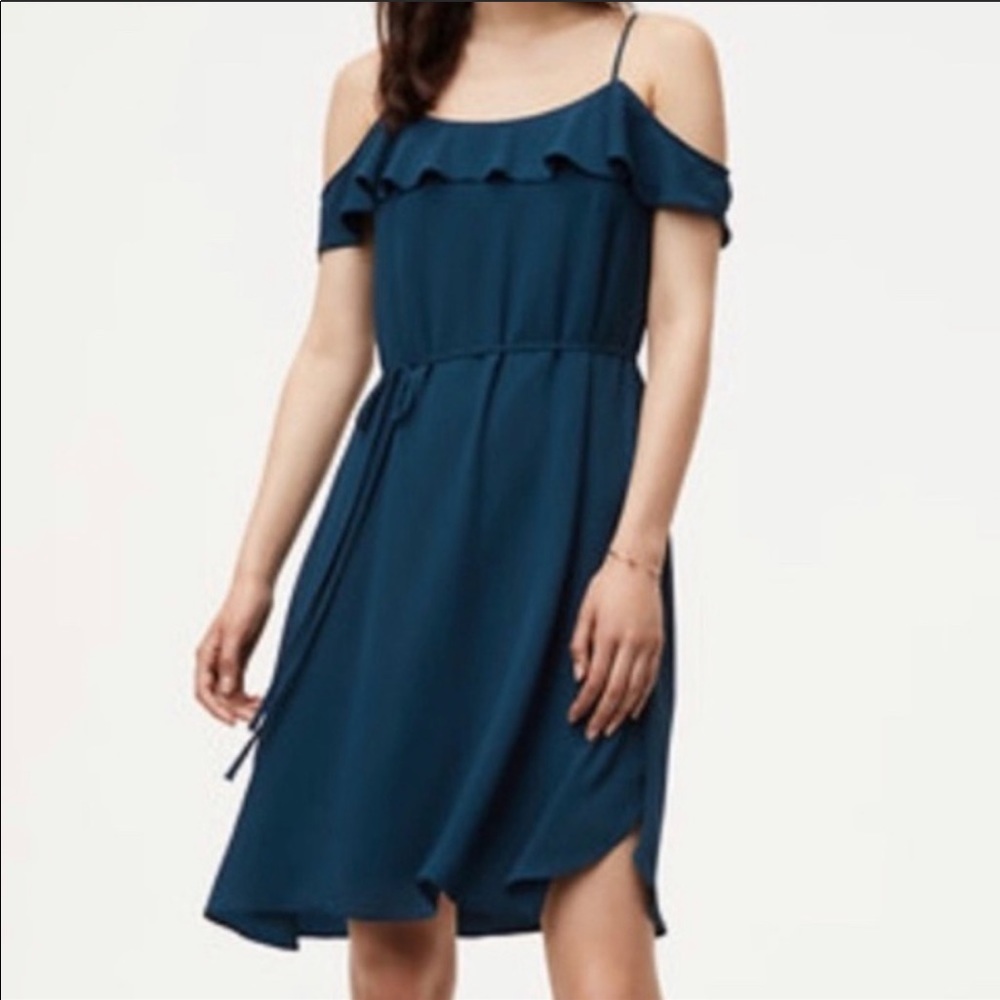 LOFT Dress in Deep Teal